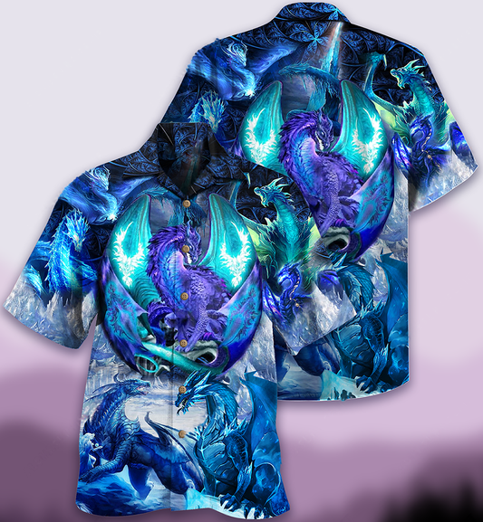Vintage Dragon Vibrant Hawaiian Shirt Artwork View For Coastal Escapes And Resort Style