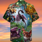 Dragon Sky Hawaiian Shirt Pattern Detail For Summer Holidays And Outdoor Fun