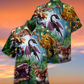 Dragon Sky Hawaiian Shirt For Vacation Days And Relaxed Coastal Outings