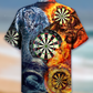 Vintage Darts Dragon Lifestyle Hawaiian Shirt Pattern Detail For Vacation Travel And Daily Wear