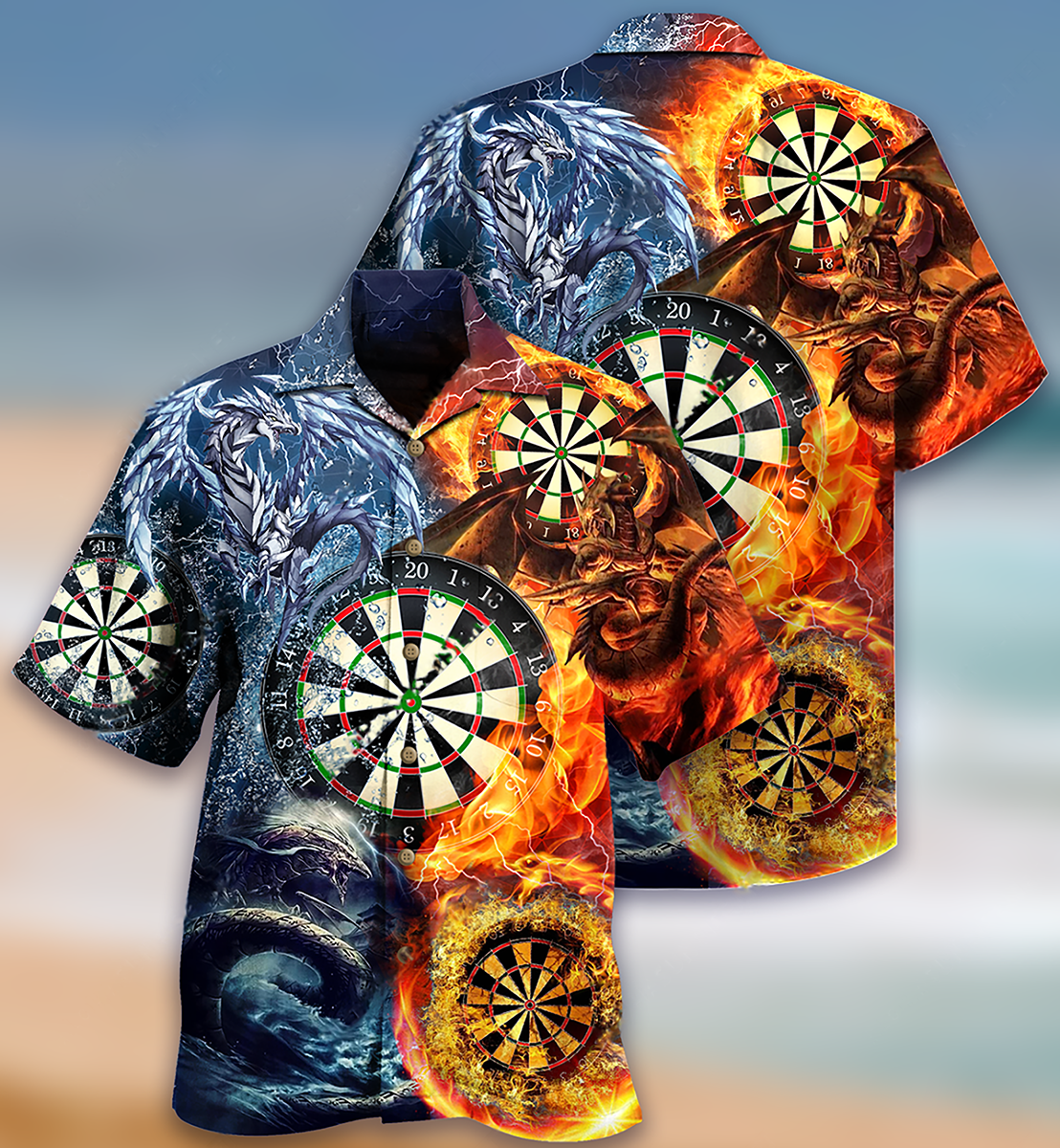 Vintage Darts Dragon Lifestyle Hawaiian Shirt For Warm Weather Adventures And Everyday Comfort