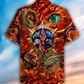 Vintage Dragon Fire Hawaiian Shirt For Summer Events And Casual Outdoor Wear