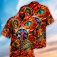 Vintage Dragon Fire Hawaiian Shirt Design Detail For Beach Days And Holiday Travel