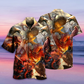 Dragon Vs Eagle Battle Hawaiian Shirt For Beach Parties And Weekend Getaways