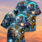 Dragon Hawaiian Shirt Pattern Detail For Summer Holidays And Outdoor Fun