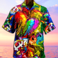 Vintage Dragon Pride Hawaiian Shirt Design View For Casual Summer Styling