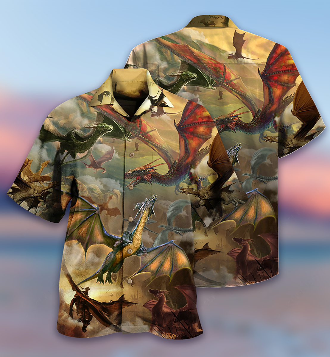 Dragon Sky Amazing Hawaiian Shirt For Vacation Days And Relaxed Coastal Outings