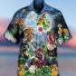 Floral Dragon Moon Hawaiian Shirt Artwork View For Weekend Travel And Beach Style