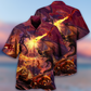 Dragon Fighting Togerther Hawaiian Shirt For Resort Getaways And Comfortable Summer Activities