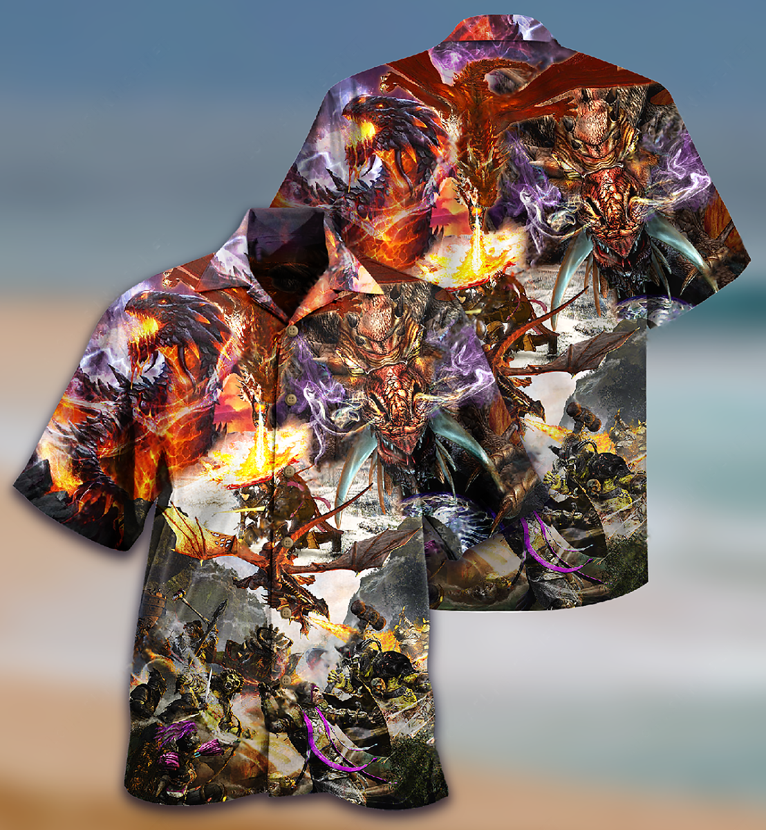 Dragon Combat Amazing Hawaiian Shirt For Warm Weather Adventures And Everyday Comfort