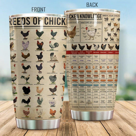 Farm Chicken 20 Oz Tumbler For Coffee Travel And Daily Drinks