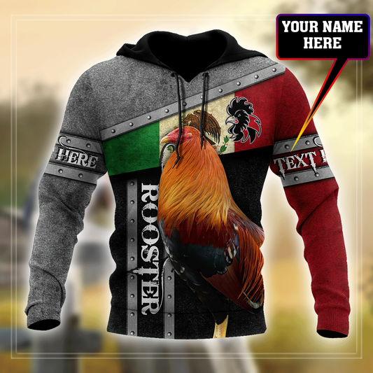 Farm Rooster Personalized Hoodie For Farm Life Travel Days And Comfortable Streetwear