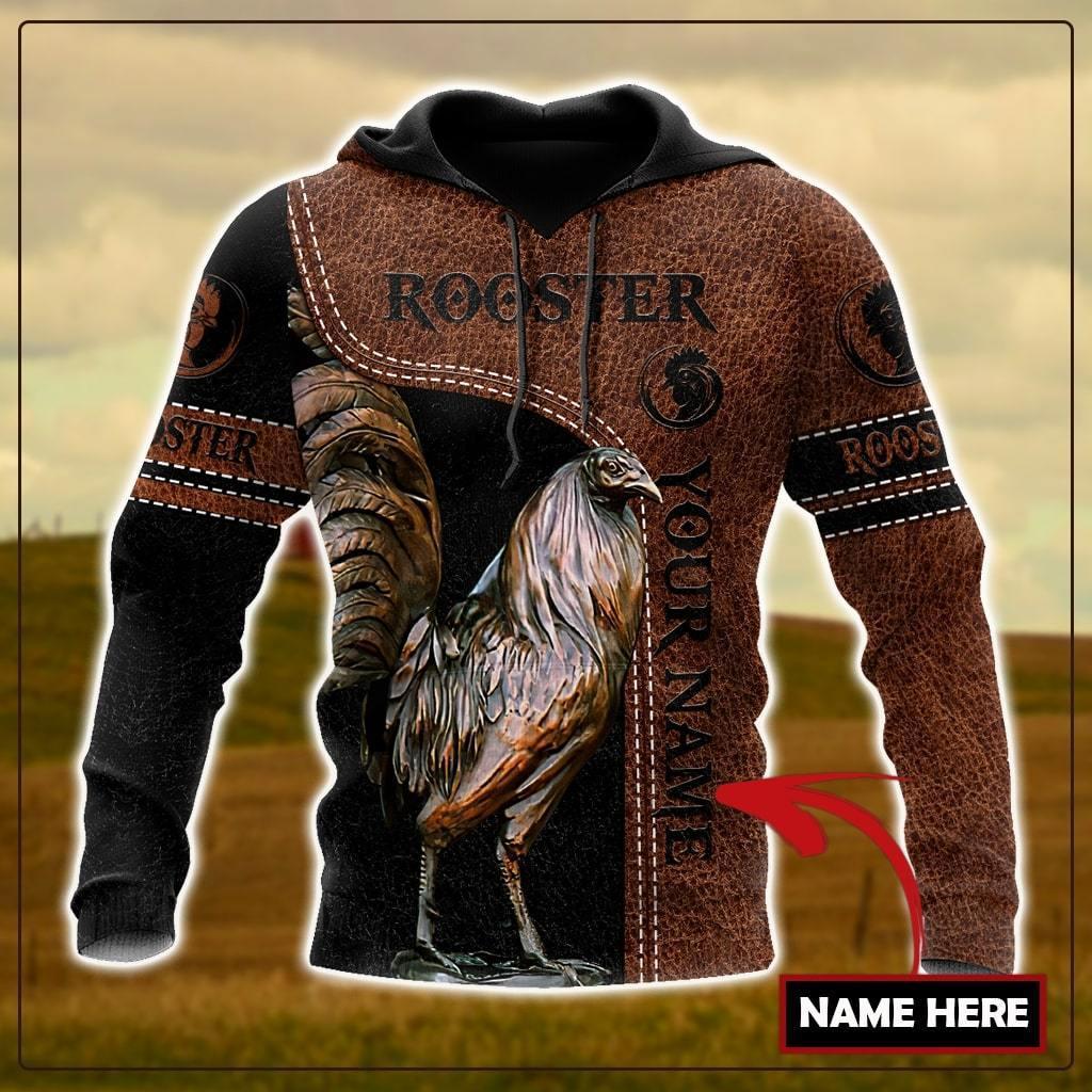 Farm Rooster Personalized Hoodie For Rustic Adventures Seasonal Travel And Gift Giving