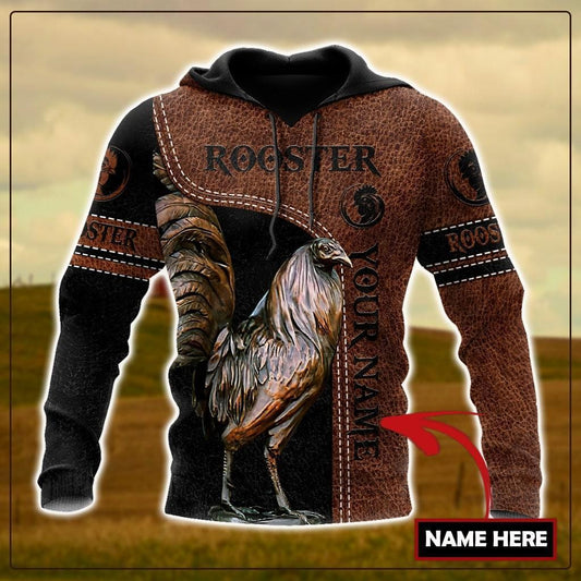 Farm Rooster Personalized Hoodie For Rustic Adventures Seasonal Travel And Gift Giving