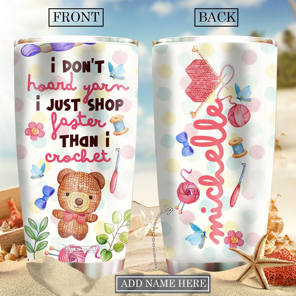 Crochet Is My Life Personalized 20 Oz Tumbler For Coffee Travel And Daily Drinks