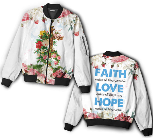 Hope makes all things work - Bomber jacket - BOMJ06TNH060921-Owls Matrix