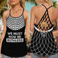 Courage And Conviction Hollow Tank Top For Yoga Practice And Vacation Outfits