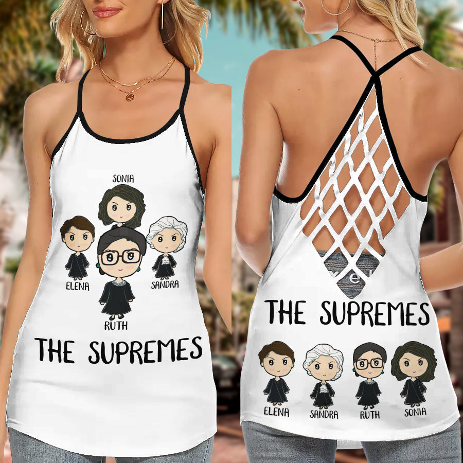 Courage And Conviction Hollow Tank Top For Outdoor Activities And Athleisure