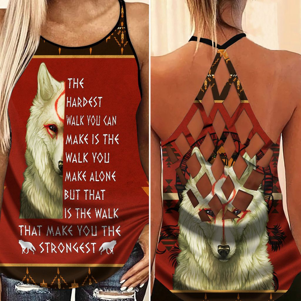 Wolf My Kindness Hollow Tank Top For Community Events And Positive Support