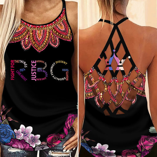 Courage And Conviction Hollow Tank Top For Active Lifestyles And Weekend Style