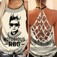 Courage And Conviction Hollow Tank Top For Studio Workouts And Casual Wear