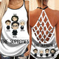 Courage And Conviction Hollow Tank Top For Outdoor Activities And Athleisure