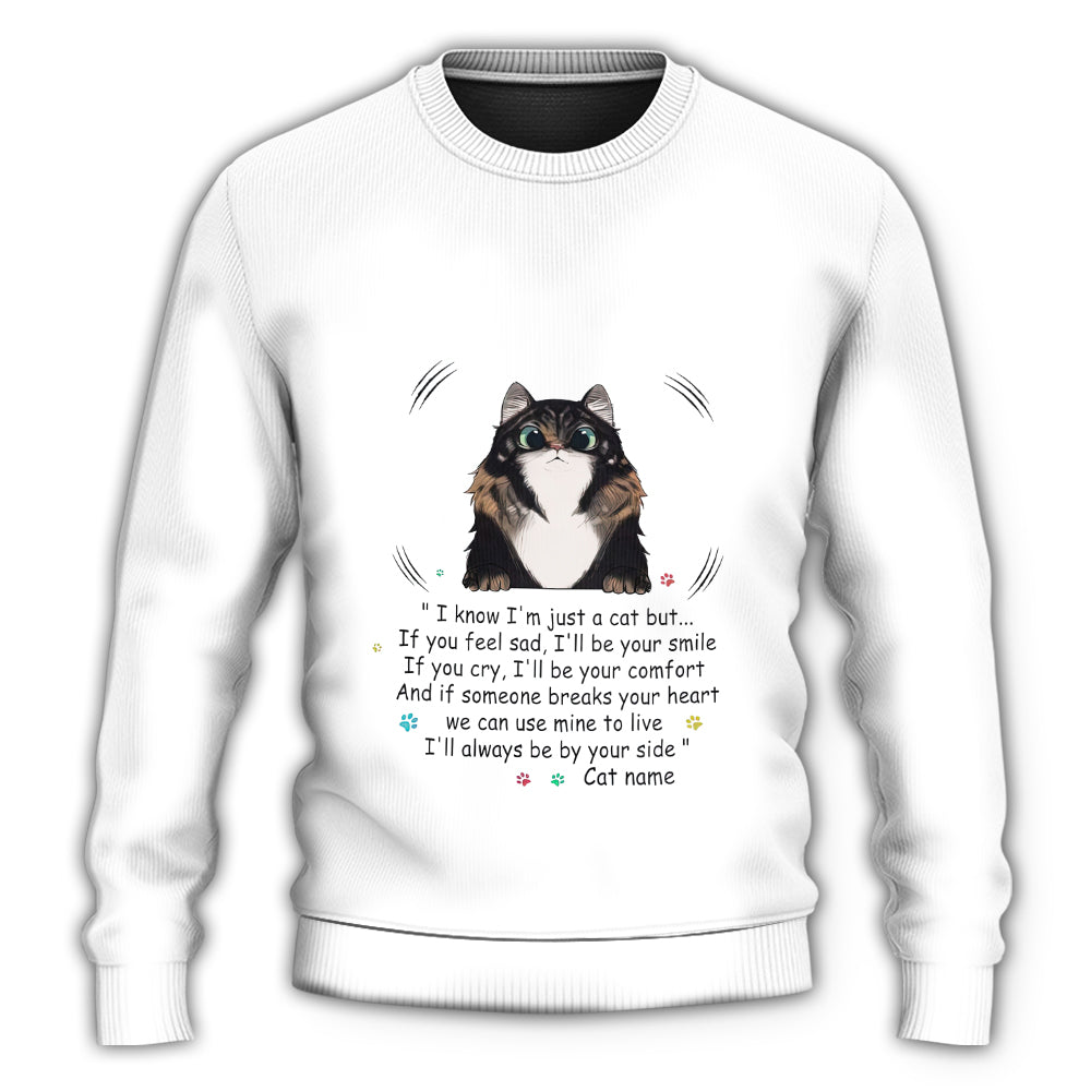 Cat Always By Your Side Sweater For Animal Inspired Style Events And Comfortable Daily Wear