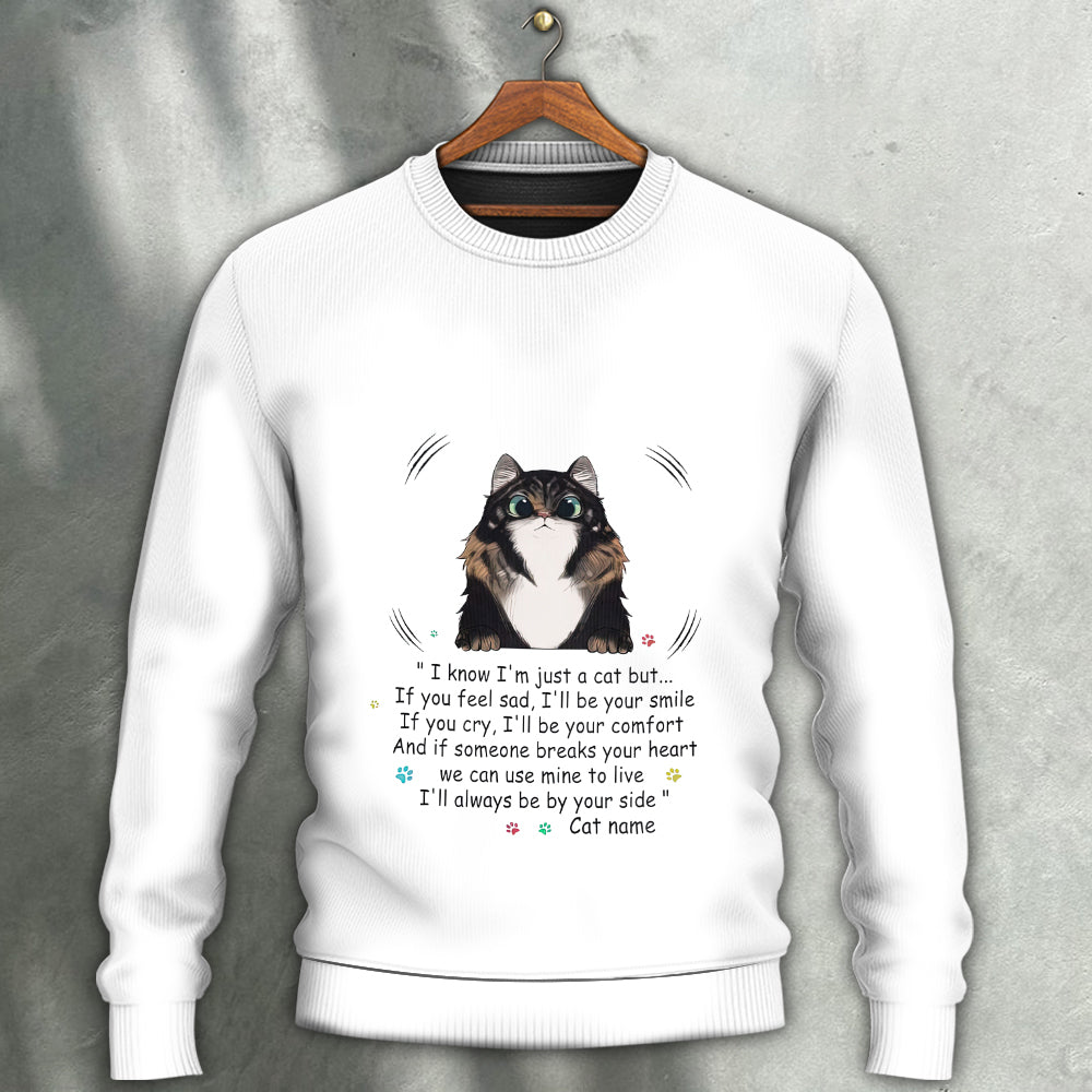 Cat Always By Your Side Sweater For Animal Inspired Style Events And Comfortable Daily Wear