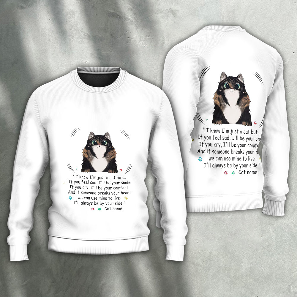 Cat Always By Your Side Sweater For Animal Inspired Style Events And Comfortable Daily Wear