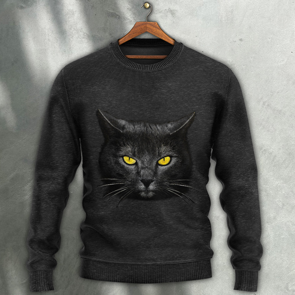 Cat Loves Dark Sweater For Animal Lovers Casual Wear Holidays And Thoughtful Gifting