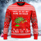Cat Wrecks Tree Christmas Red Sweater For Family Gatherings Winter Travel And Everyday Seasonal Comfort