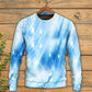 Musical Notes Dark Blue Sweater For Outdoor Events Weekend Trips And Relaxed Casual Wear