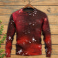 Music Notes Blurry Lights Dark Red Sweater For Live Events Travel And Relaxed Creative Outfits