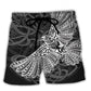 Viking Raven Valhalla Beach Shorts Design View For Poolside Relaxation And Holiday Trips
