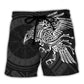Viking Valhalla Raven Legends Beach Shorts For Sunny Holidays And Comfortable Daily Styling