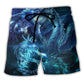 Neon Dragon Fantasy Light Beach Shorts For Coastal Adventures And Relaxed Summer Wear