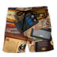 Vintage Radio Retro Beach Shorts For Tropical Getaways And Weekend Adventures