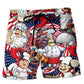 Patriotic Chef Independence Day Fun Beach Shorts For Outdoor Adventures And Thoughtful Seasonal Gifts