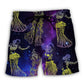 Belly Dance Galaxy Mystery Beach Shorts Print View For Coastal Escapes And Casual Outings
