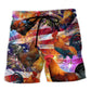 Chicken Patriotic Independence Day Beach Shorts Design View For Comfortable Resort And Beach Styling
