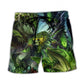 Green Dragon Skull Fantasy Beach Shorts For Resort Travel And Thoughtful Summer Gifting