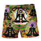 Yoga Wonderful Life Balance Beach Shorts Design Detail For Casual Warm Weather Outfits