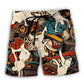 Break Dance Cool Urban Beach Shorts Pattern View For Coastal Holidays And Casual Activities