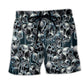 Funny Skull Hot Atmosphere Beach Shorts Design Detail For Weekend Getaways And Beach Days