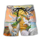 Horse Paradise Dream Fantasy Beach Shorts For Summer Vacation And Coastal Travel