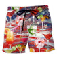 Cocktail Independence Day Cheers Beach Shorts For Tropical Getaways And Weekend Adventures