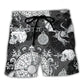 Fire Dragon Gothic Compass Baroque Beach Shorts Design View For Summer Events And Coastal Getaways