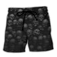 Skull Dark Rebellion Quote Beach Shorts Print View For Coastal Escapes And Casual Outings