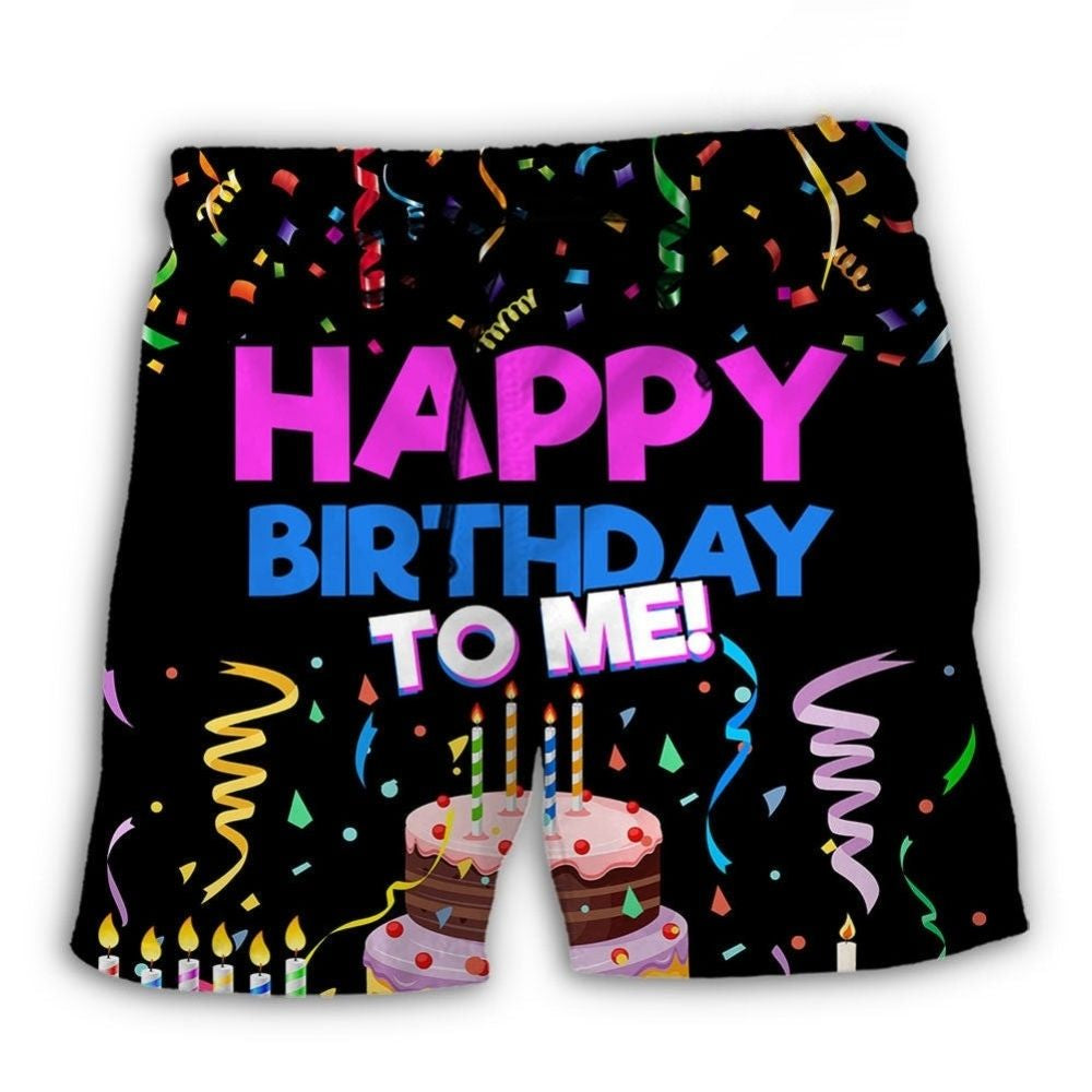 Happy Birthday Celebration For Me Beach Shorts For Beach Trips And Relaxed Vacation Styling