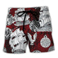 Vintage Sailing Ship Anchor Sea Beach Shorts Design Detail For Weekend Getaways And Beach Days